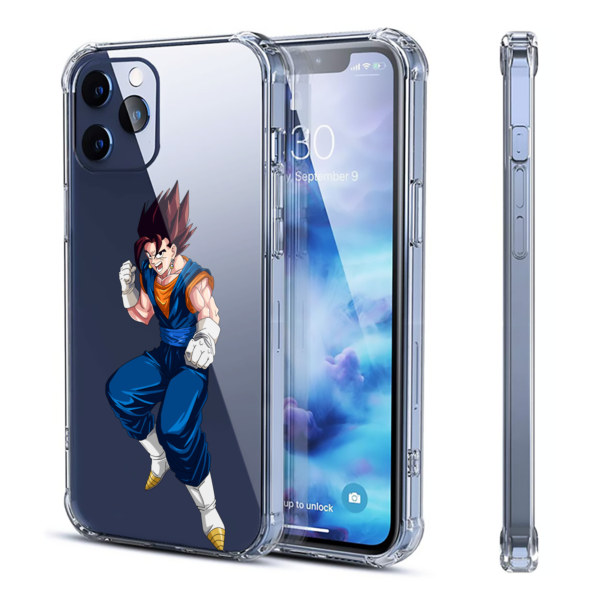 （画像用） ドラゴンボール 孫 悟飯（そんごはん）DRAGON BALL Son Gohan 【iPhone 12シリーズ対応】透明スマホケース（クリアソフトケース）